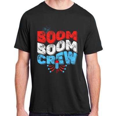 Cute Boom Boom Crew 4th of July Fireworks Family Matching Adult ChromaSoft Performance T-Shirt