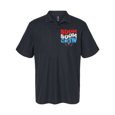 Cute Boom Boom Crew 4th of July Fireworks Family Matching Softstyle Adult Sport Polo