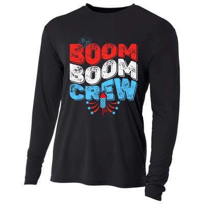 Cute Boom Boom Crew 4th of July Fireworks Family Matching Cooling Performance Long Sleeve Crew