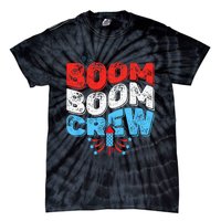 Cute Boom Boom Crew 4th of July Fireworks Family Matching Tie-Dye T-Shirt