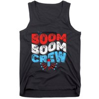 Cute Boom Boom Crew 4th of July Fireworks Family Matching Tank Top