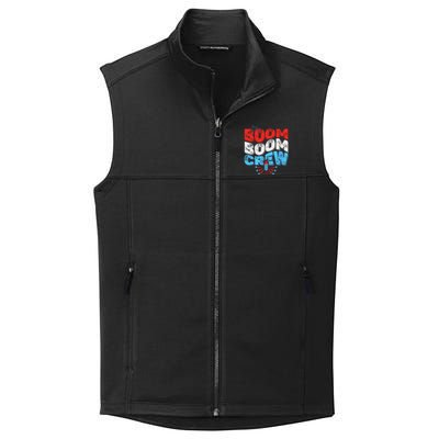 Cute Boom Boom Crew 4th of July Fireworks Family Matching Collective Smooth Fleece Vest