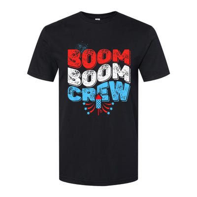 Cute Boom Boom Crew 4th of July Fireworks Family Matching Softstyle CVC T-Shirt