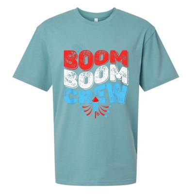 Cute Boom Boom Crew 4th of July Fireworks Family Matching Sueded Cloud Jersey T-Shirt