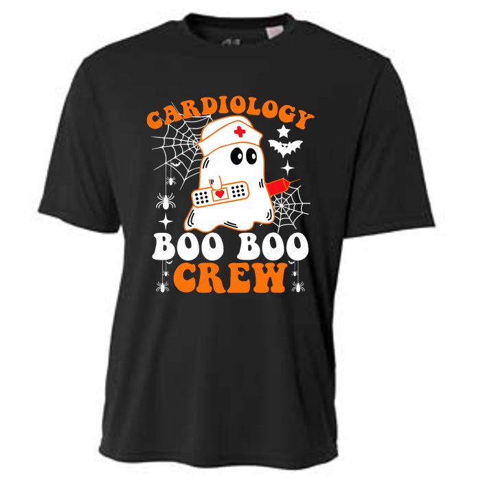 Cardiology Boo Boo Crew Funny Nurse Ghost Halloween Cooling Performance Crew T-Shirt