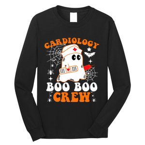 Cardiology Boo Boo Crew Funny Nurse Ghost Halloween Long Sleeve Shirt