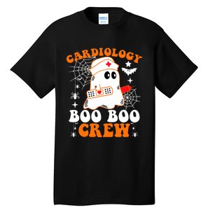 Cardiology Boo Boo Crew Funny Nurse Ghost Halloween Tall T-Shirt