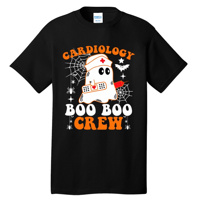 Cardiology Boo Boo Crew Funny Nurse Ghost Halloween Tall T-Shirt