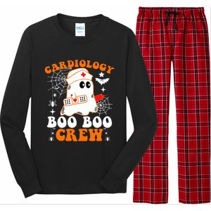 Cardiology Boo Boo Crew Funny Nurse Ghost Halloween Long Sleeve Pajama Set