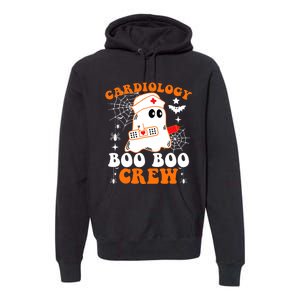 Cardiology Boo Boo Crew Funny Nurse Ghost Halloween Premium Hoodie