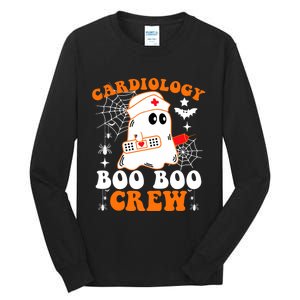 Cardiology Boo Boo Crew Funny Nurse Ghost Halloween Tall Long Sleeve T-Shirt