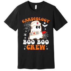 Cardiology Boo Boo Crew Funny Nurse Ghost Halloween Premium T-Shirt