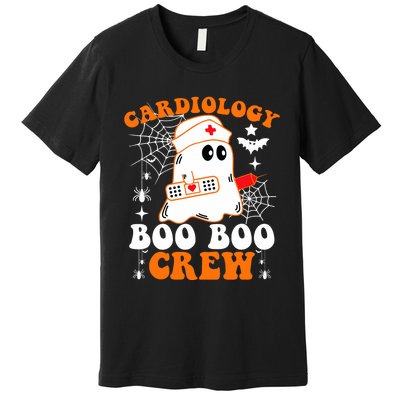 Cardiology Boo Boo Crew Funny Nurse Ghost Halloween Premium T-Shirt