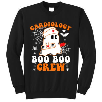 Cardiology Boo Boo Crew Funny Nurse Ghost Halloween Tall Sweatshirt