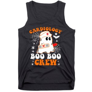 Cardiology Boo Boo Crew Funny Nurse Ghost Halloween Tank Top