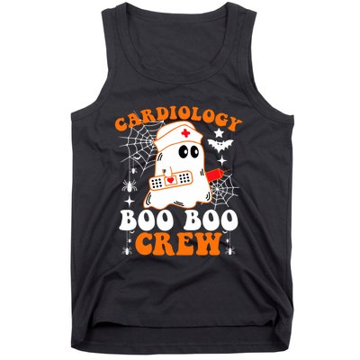 Cardiology Boo Boo Crew Funny Nurse Ghost Halloween Tank Top