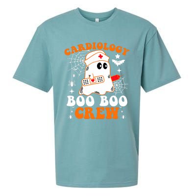 Cardiology Boo Boo Crew Funny Nurse Ghost Halloween Sueded Cloud Jersey T-Shirt