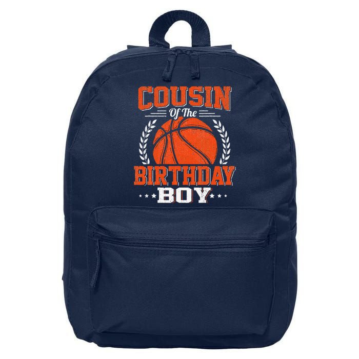 Cousin Basketball Birthday Boy Family Baller Bday Party 16 in Basic Backpack