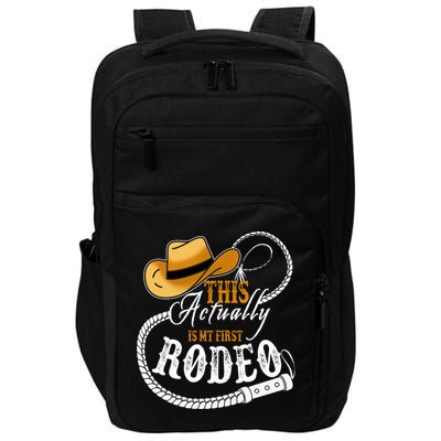 Cowboy Barn Bull Rider Rodeo First Rodeo Impact Tech Backpack