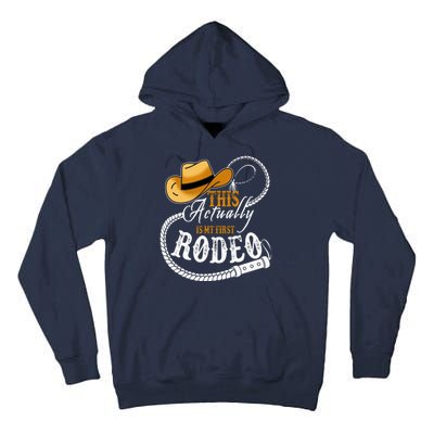 Cowboy Barn Bull Rider Rodeo First Rodeo Tall Hoodie