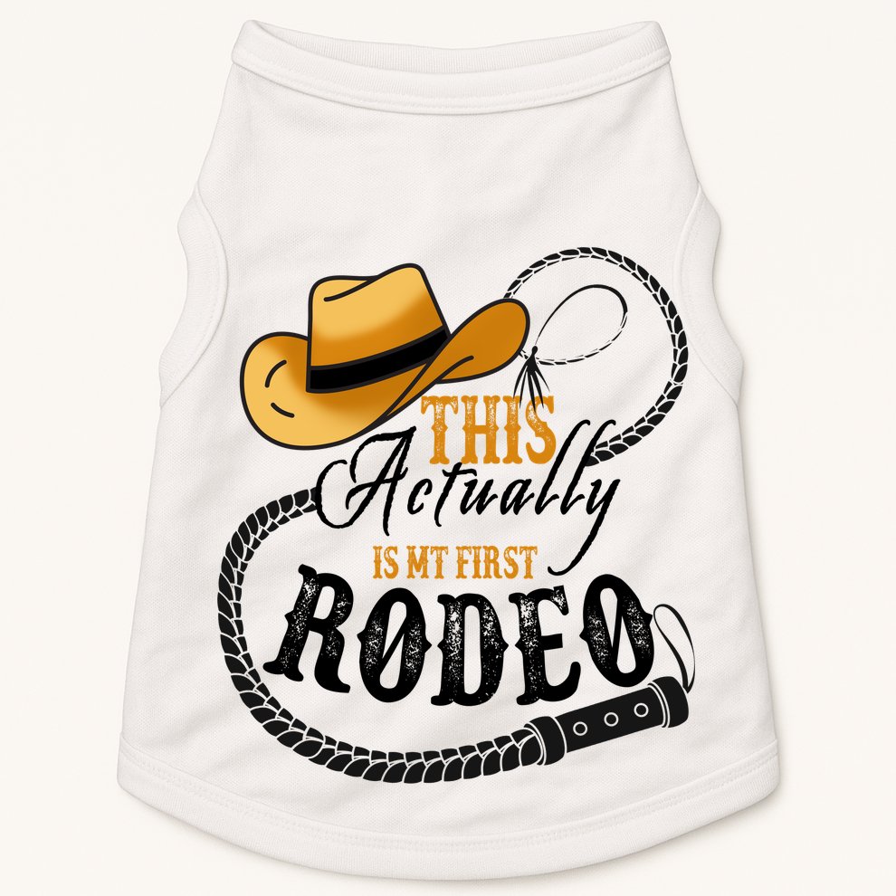 Cowboy Barn Bull Rider Rodeo First Rodeo Doggie Tank