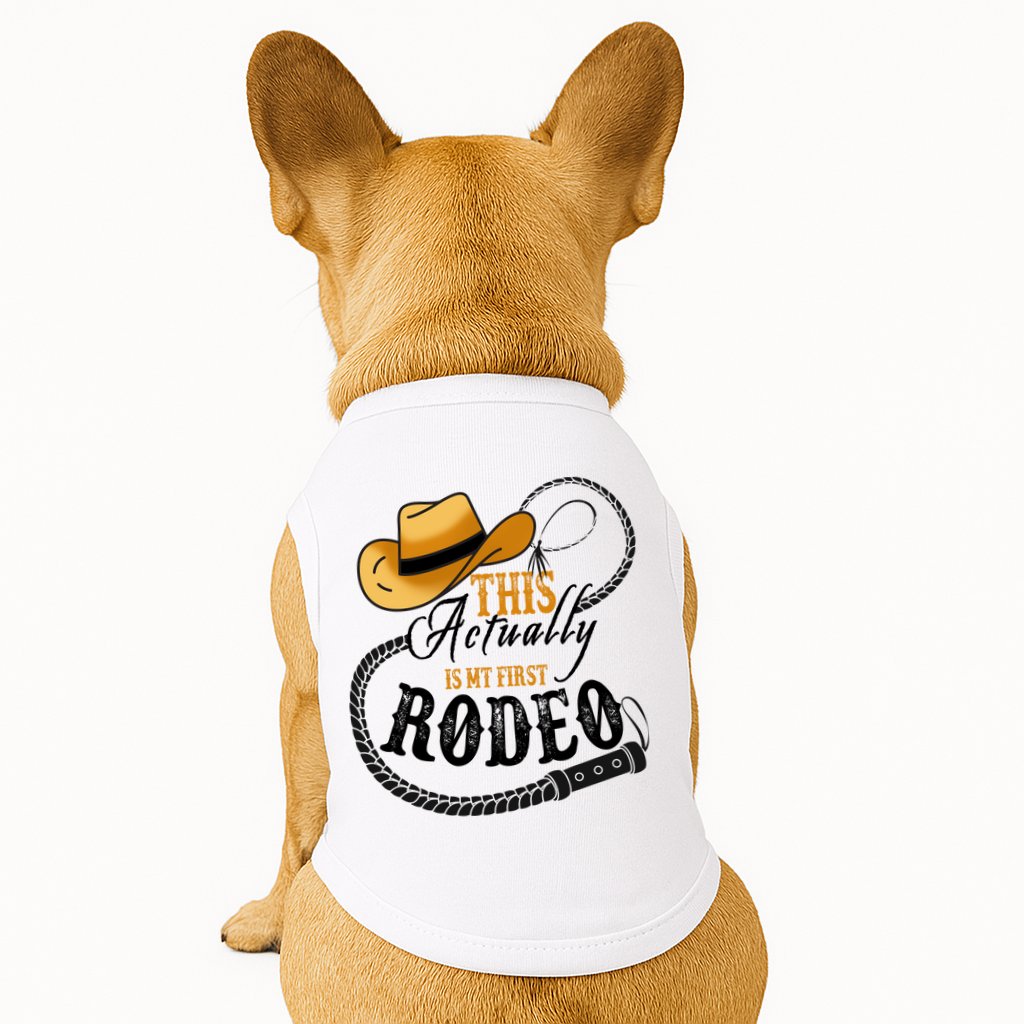 Cowboy Barn Bull Rider Rodeo First Rodeo Doggie Tank