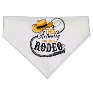 Cowboy Barn Bull Rider Rodeo First Rodeo USA-Made Doggie Bandana