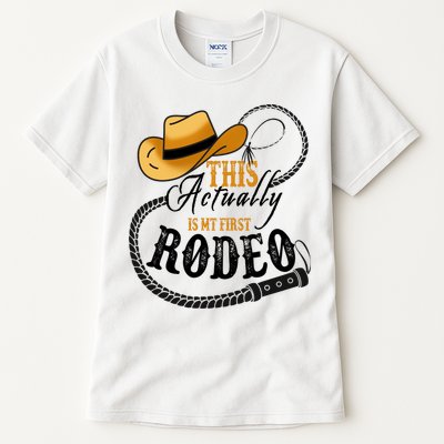 Cowboy Barn Bull Rider Rodeo First Rodeo Tall T-Shirt