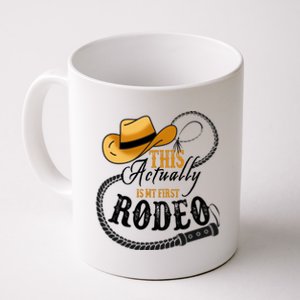 Cowboy Barn Bull Rider Rodeo First Rodeo Coffee Mug