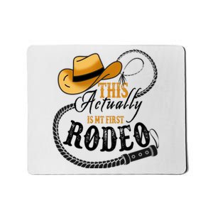 Cowboy Barn Bull Rider Rodeo First Rodeo Mousepad