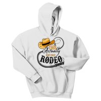 Cowboy Barn Bull Rider Rodeo First Rodeo Kids Hoodie