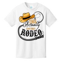 Cowboy Barn Bull Rider Rodeo First Rodeo Kids T-Shirt