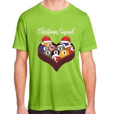 Christmas Billiard Ball Pool Player Christmas Billiards Gift Adult ChromaSoft Performance T-Shirt