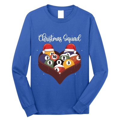 Christmas Billiard Ball Pool Player Christmas Billiards Gift Long Sleeve Shirt