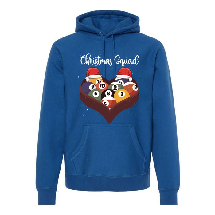 Christmas Billiard Ball Pool Player Christmas Billiards Gift Premium Hoodie