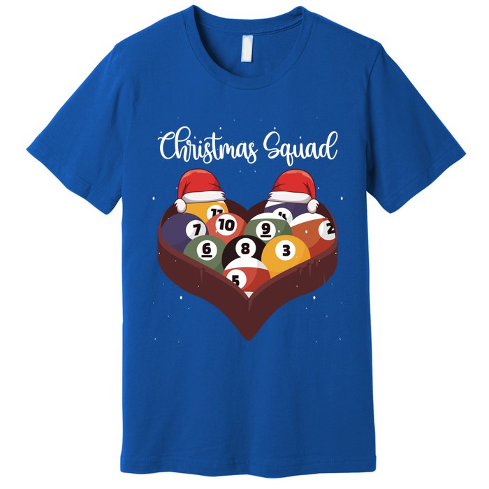 Christmas Billiard Ball Pool Player Christmas Billiards Gift Premium T-Shirt