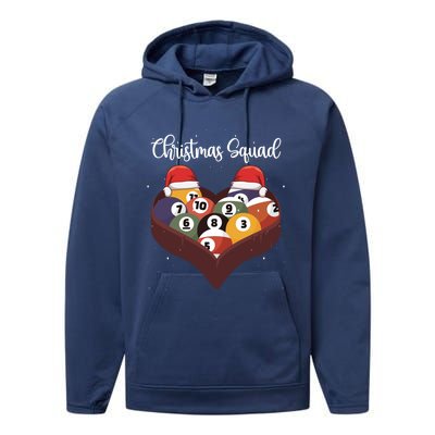 Christmas Billiard Ball Pool Player Christmas Billiards Gift Performance Fleece Hoodie