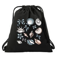 Coquette Blue Bow Ocean Beach Retro Summer Women Drawstring Bag