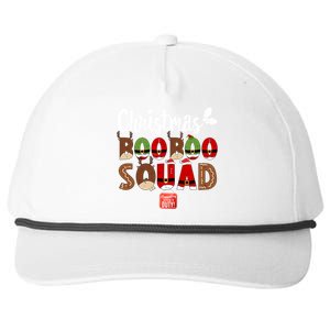 Christmas Boo Boo Squad Er Nurse Team Pediatric Nicu Icu Cool Gift Snapback Five-Panel Rope Hat