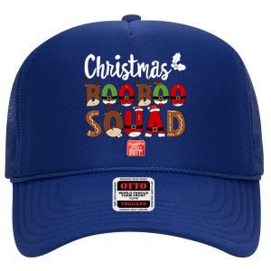 Christmas Boo Boo Squad Er Nurse Team Pediatric Nicu Icu Cool Gift High Crown Mesh Back Trucker Hat