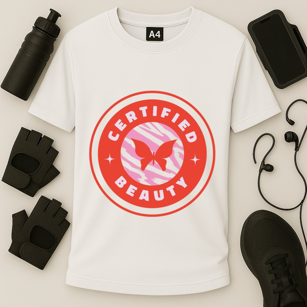 Certified Beauty Butterfly Cute Gift Cooling Performance Crew T-Shirt
