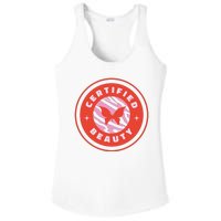 Certified Beauty Butterfly Cute Gift Ladies PosiCharge Competitor Racerback Tank