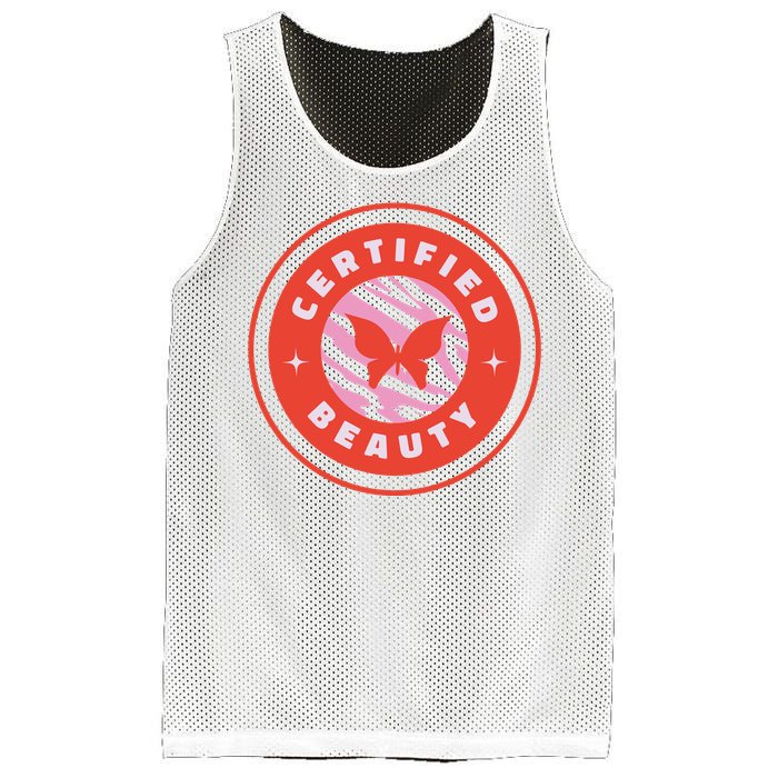 Certified Beauty Butterfly Cute Gift Mesh Reversible Basketball Jersey Tank