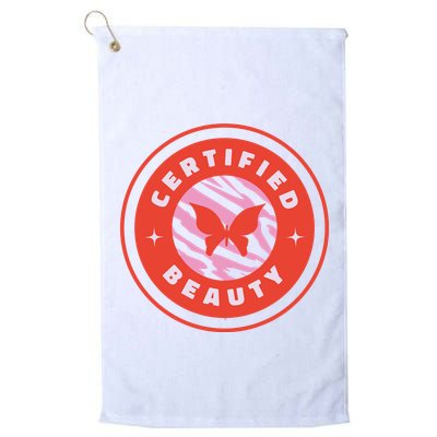 Certified Beauty Butterfly Cute Gift Golf Towel