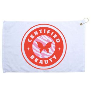 Certified Beauty Butterfly Cute Gift Grommeted Golf Towel