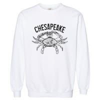 Chesapeake Bay Blue Crab Virginia Maryland Garment-Dyed Sweatshirt