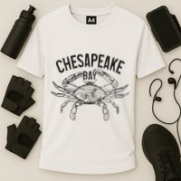 Chesapeake Bay Blue Crab Virginia Maryland Cooling Performance Crew T-Shirt