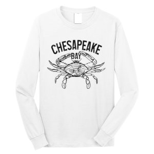 Chesapeake Bay Blue Crab Virginia Maryland Long Sleeve Shirt