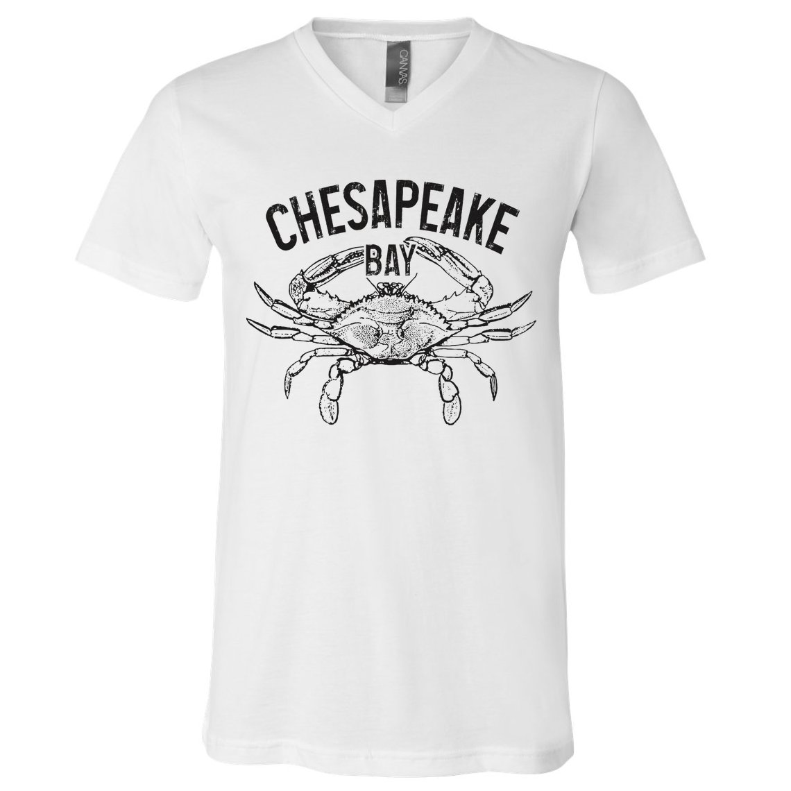 Chesapeake Bay Blue Crab Virginia Maryland V-Neck T-Shirt