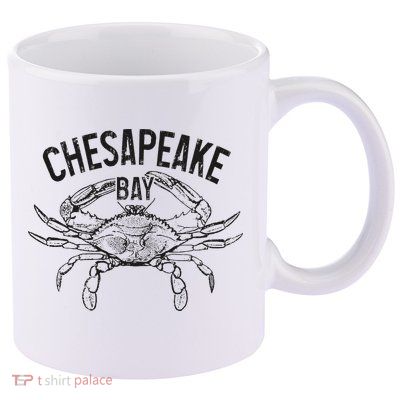 Chesapeake Bay Blue Crab Virginia Maryland 11oz C Handle Ceramic Mug
